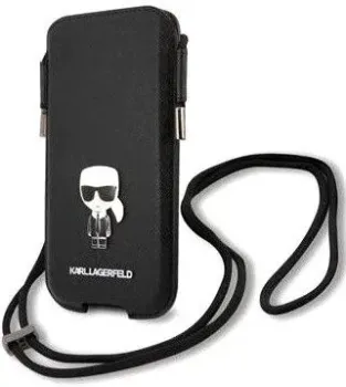 CG Mobile Karl Lagerfeld Pouch PU Saffiano Karl Ikonic (large), цвет Черный (KLHCP12LOPHKMK) KLHCP12LOPHKMK (черный)