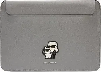 CG Mobile Karl Lagerfeld Saffiano Sleeve NFT Karl &amp; Choupette KLCS14SAKCPMG 13/14" (серебристый)