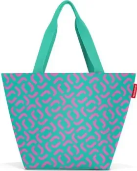 Reisenthel Shopper M ZS5045 Signature Spectra Green (бирюзоваый/розовый)