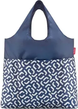 Reisenthel Mini Maxi Shopper Plus AV4073 Signature Navy (синий/белый)