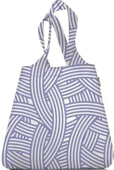 Reisenthel Mini Maxi Shopper AT0033B Zebra Blue (белый/голубой)
