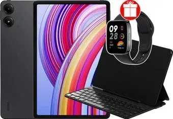 Xiaomi Redmi Pad Pro 5G 8GB/256GB международная версия (темно-серый, с клавиатурой) + Xiaomi Redmi Watch 3 Active (черный) по акции