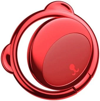 Baseus Bear Finger Metal Ring Grip Stand (красный)