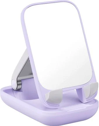 Baseus Seashell Series Phone Stand (с зеркалом, сиреневый)