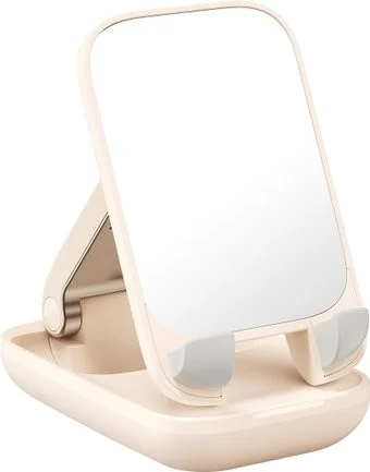Baseus Seashell Series Phone Stand (с зеркалом, бежевый)