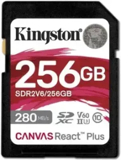 Kingston Canvas React Plus SDXC 256GB SDR2V6/256GB
