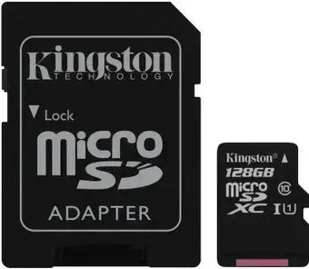 Kingston Canvas Select microSDXC 128GB SDCS/128GB (с адаптером)