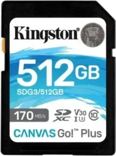 Kingston Canvas Go! Plus SDXC 512GB SDG3/512GB