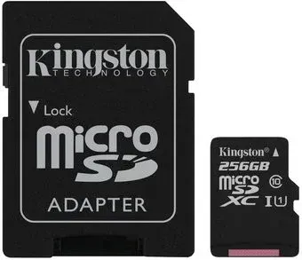 Kingston Canvas Select microSDXC 256GB SDCS/256GB (с адаптером)