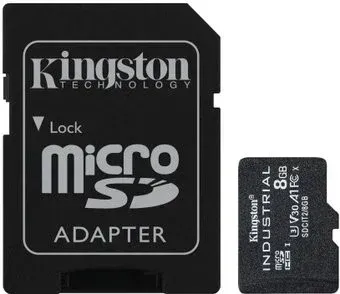 Kingston Industrial microSDHC 8GB SDCIT2/8GB (с адаптером)