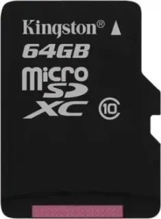 Kingston microSDXC 64GB SDCX10/64GB (с адаптером)