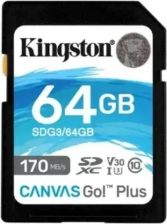 Kingston Canvas Go! Plus SDXC 64GB SDG3/64GB