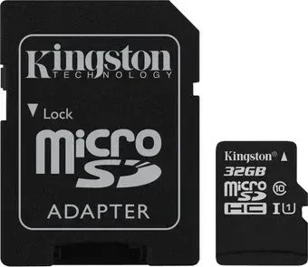 Kingston Canvas Select microSDHC 32GB SDCS/32GB (с адаптером)