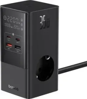 Baseus PowerCombo Tower PowerStrip 3AC2+U2+С 35W CCGAN35-S3ACE