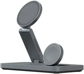 Magssory Yoga 3 в 1 Charging Station для Samsung Qi2 WCH017m (темно-серый)