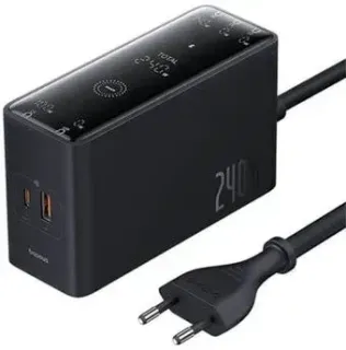 Baseus Digital GaN Intelligent Desktop 3C+U+DC 240W P10163901113-00 (черный)