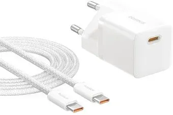 Baseus GaN5 Fast Charger Mini 1C 25W P10110909213-00 (белый)