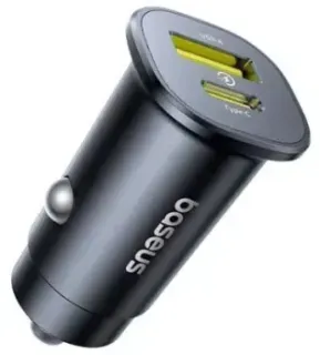 Baseus GoTrip Car Charger C+U 30W C00072300123-00 (черный)