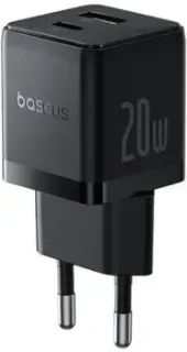 Baseus Palm Fast Charger C+U 20W EU P10111608113-01 (черный)