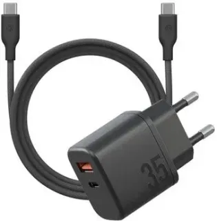 Energea Bazic GoPort Velox Kit GaN35 (черный, USB Type-C 1.5 м)