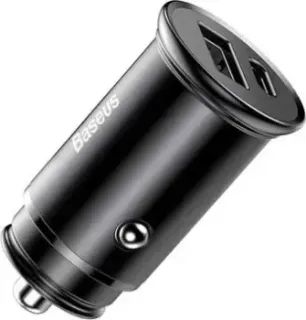 Baseus Circular Metal A+C 30W PPS Car Charger CCALL-BS01 (черный)