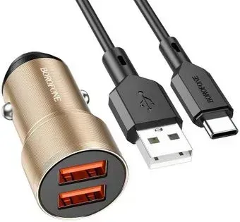 Borofone BZ19 USB Type-C (золотистый)