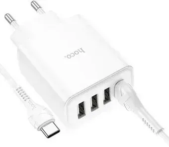 Hoco C102A USB Type-C (белый)