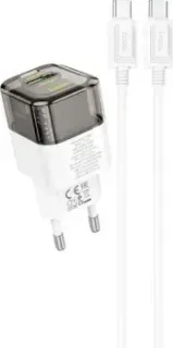 Hoco C131A USB Type-C (белый/серый)