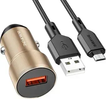 Borofone BZ19A microUSB (золотистый)
