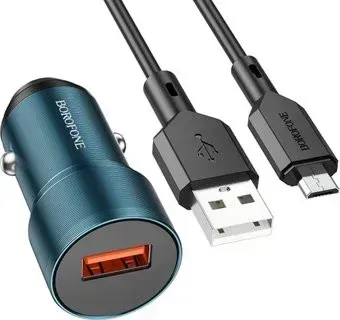 Borofone BZ19A microUSB (синий)