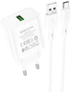 Borofone BA72A USB Type-C (белый)