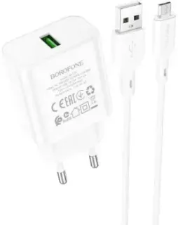 Borofone BA72A microUSB (белый)
