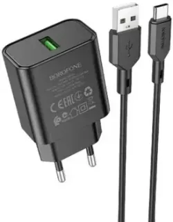 Borofone BA72A USB Type-C (черный)