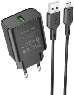 Borofone BA72A microUSB (черный)