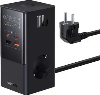Baseus PowerCombo Tower PowerStrip 2AC2+U2+С 100W CCGAN100-S2ACE