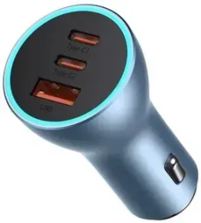 Baseus Golden Contactor Pro Triple Fast Charger Car Charger 65W CGJP010003 (синий)