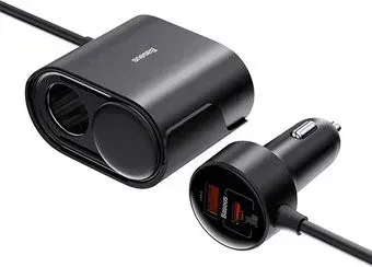 Baseus High Efficiency Pro Series 1-for-2 Car Cigarette Lighter 30W C00455300121-00