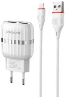 Borofone BA24A Lightning (белый)