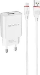Borofone BA20A microUSB (белый)