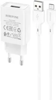 Borofone BA68A microUSB (белый)