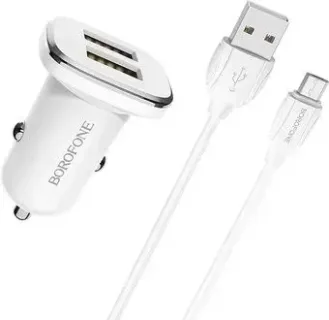 Borofone BZ12 microUSB (белый)