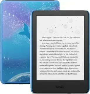 Amazon Kindle Kids 2024 (синий, с обложкой Space Whale)