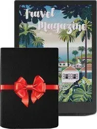 PocketBook 743K3 InkPad Color 3 (черный/серебристый) + обложка PocketBook Cover Flip