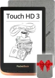 PocketBook 632 Touch HD 3 (медный) + Обложка Origami 6" Light grey