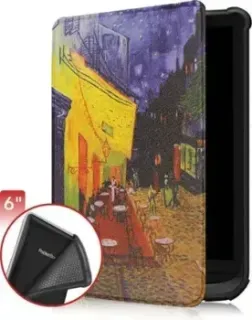 JFK для PocketBook Touch HD 3/617/616/627/632/633/628/606/Colour/Touch Lux 4/Lux 3/Lux 5/Basic Lux 2/Basic 4 (уличное кафе)