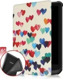 JFK для PocketBook Touch HD 3/617/616/627/632/633/628/606/Colour/Touch Lux 4/Lux 3/Lux 5/Basic Lux 2/Basic 4 (сердечки)