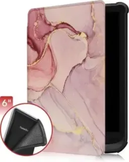 JFK для PocketBook Touch HD 3/617/616/627/632/633/628/606/Colour/Touch Lux 4/Lux 3/Lux 5/Basic Lux 2/Basic 4 (розовый мрамор)