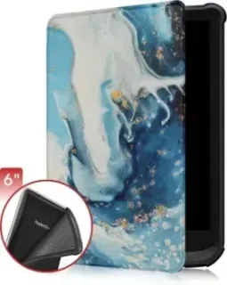 JFK для PocketBook Touch HD 3/617/616/627/632/633/628/606/Colour/Touch Lux 4/Lux 3/Lux 5/Basic Lux 2/Basic 4 (голубой мрамор)
