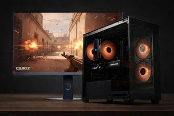 ООО "ФэндБиГрупп" с монитором 24" 200GHz, RTX 5060 8GB, Ryzen 5-7500F, 16GB, 512GB (черный)
