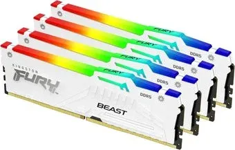 Kingston FURY Beast RGB 4x32ГБ DDR5 5600 МГц KF556C40BWAK4-128